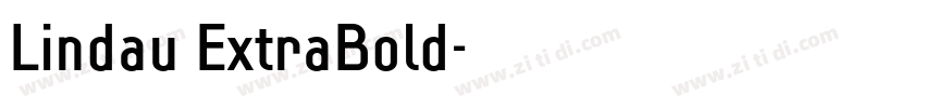 Lindau ExtraBold字体转换